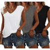 Bliwov 3 Pack Women's Cap Sleeve Tank Tops U Neck Spring Summer Tops Casual Loose Fit Basic Tee Shirts 2024 Fashion Clothes