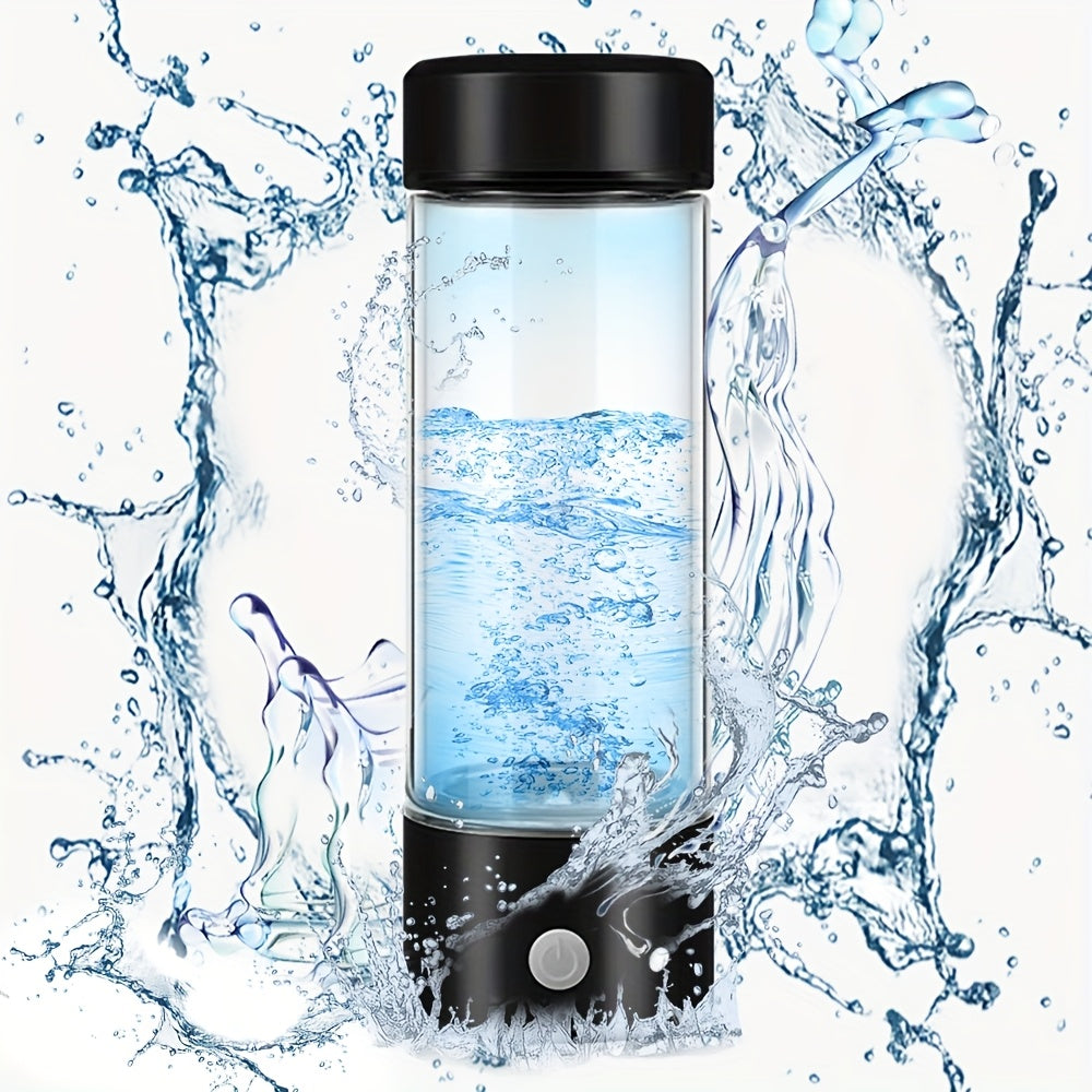 Portable hydrogen water bottle, upgraded version of 1000mAh rich in hydrogen water cup, rechargeable electrolytic hydrogen generator for 3 minutes, bubble machine spare parts, suitable for home office travel fitness