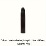 Natural Black Tape in Hair Extensions Human Hair Black Tape in Hair Extensions Real Human Hair Extensions Tape in #1B Black Hair Extensions Real Human Hair 20pcs 16-26 Inches
