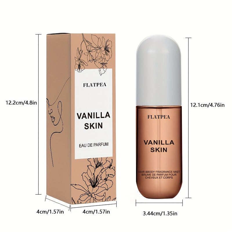 [Fresh Vanilla Perfume] Alcohol Free, Fresh Fragrance Vanilla Coconut Hair And Body Perfume Spray, 1.7oz Perfume - Very Suitable for Dating And Parties, Perfect Gift for Any Occasion, Valentine's Day Gift
