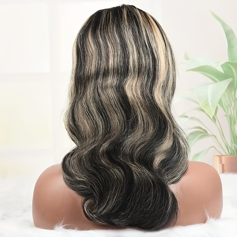 Hot Selling New Styles 13x6 Lace Front Wig Human Hair 1B/27 13x6 HD Body Wave Lace Front Wig For Women Pre-plucked With Baby Hair 180% Density Wig Reusable For Daily Life, Party, Dating, Cosplay 20-34 Inch