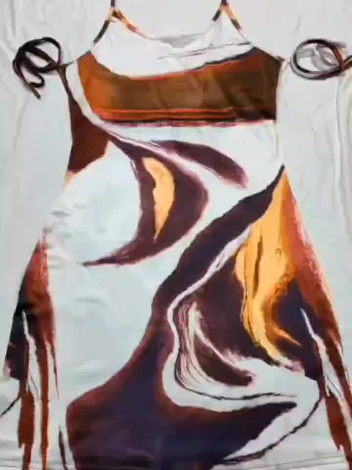 Sexy Backless Halter Bodycon Dress - Spring/Summer Collection, High Stretch Polyester Blend, Machine Washable