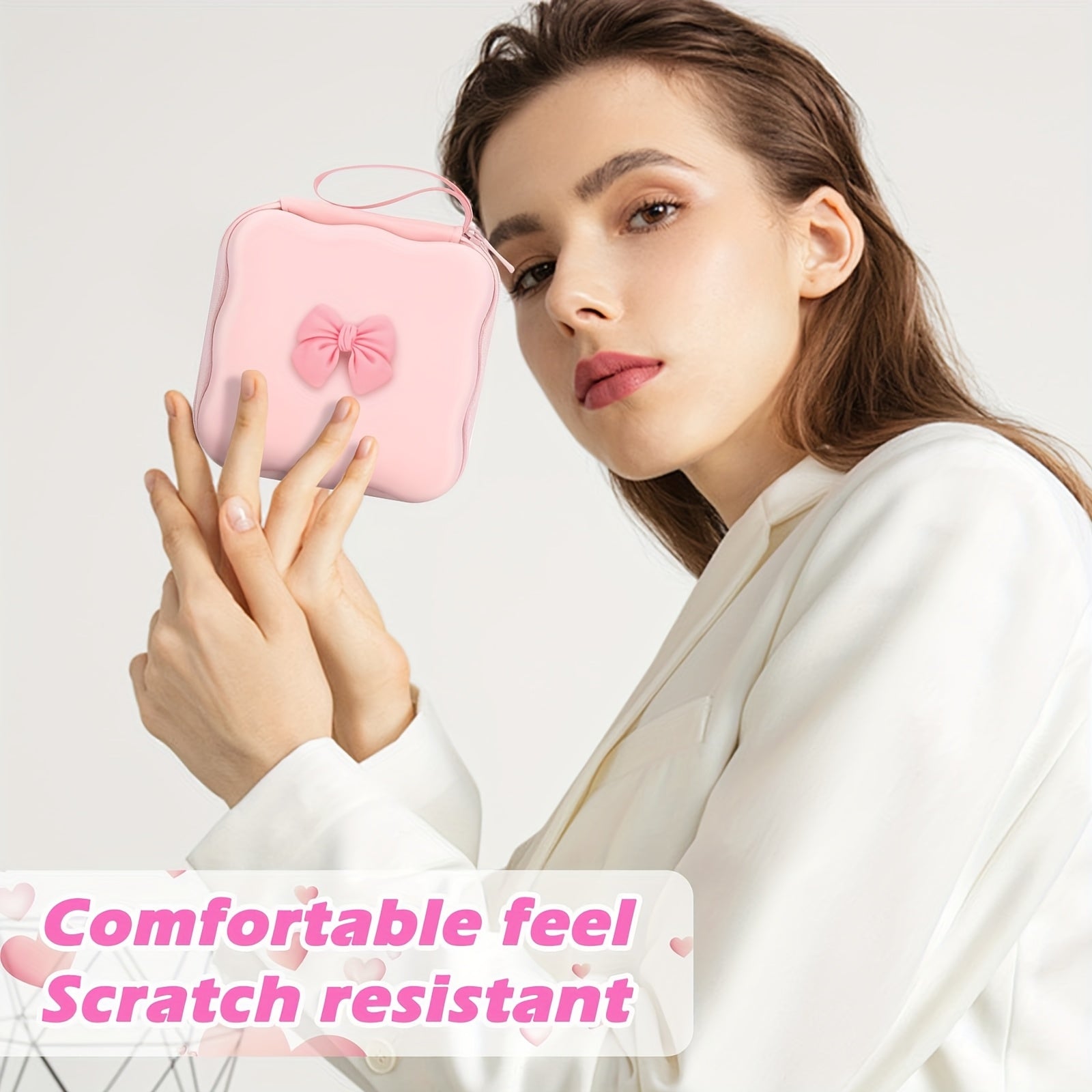 DIY Mobile Phone Charger Storage Box Protective Case for iPhone 18W/20W Charger, with Cable Protector Headphone Line Protector, Portable Travel Storage Bag, Cute Cable Charger Protector Wire Organizer