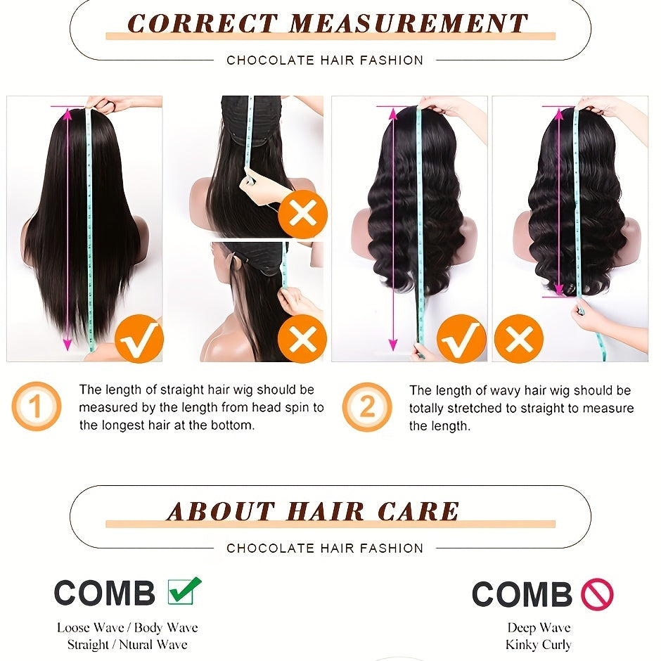 [Everyday Elegance] Super Soft Gradient Brown 30" Long Straight Synthetic Lace Front Wig - Density, 13x4x1 Deep Parting, Glueless Pre-Plucked, Heat Resistant for Daily Wear, High Temperature Fibe
