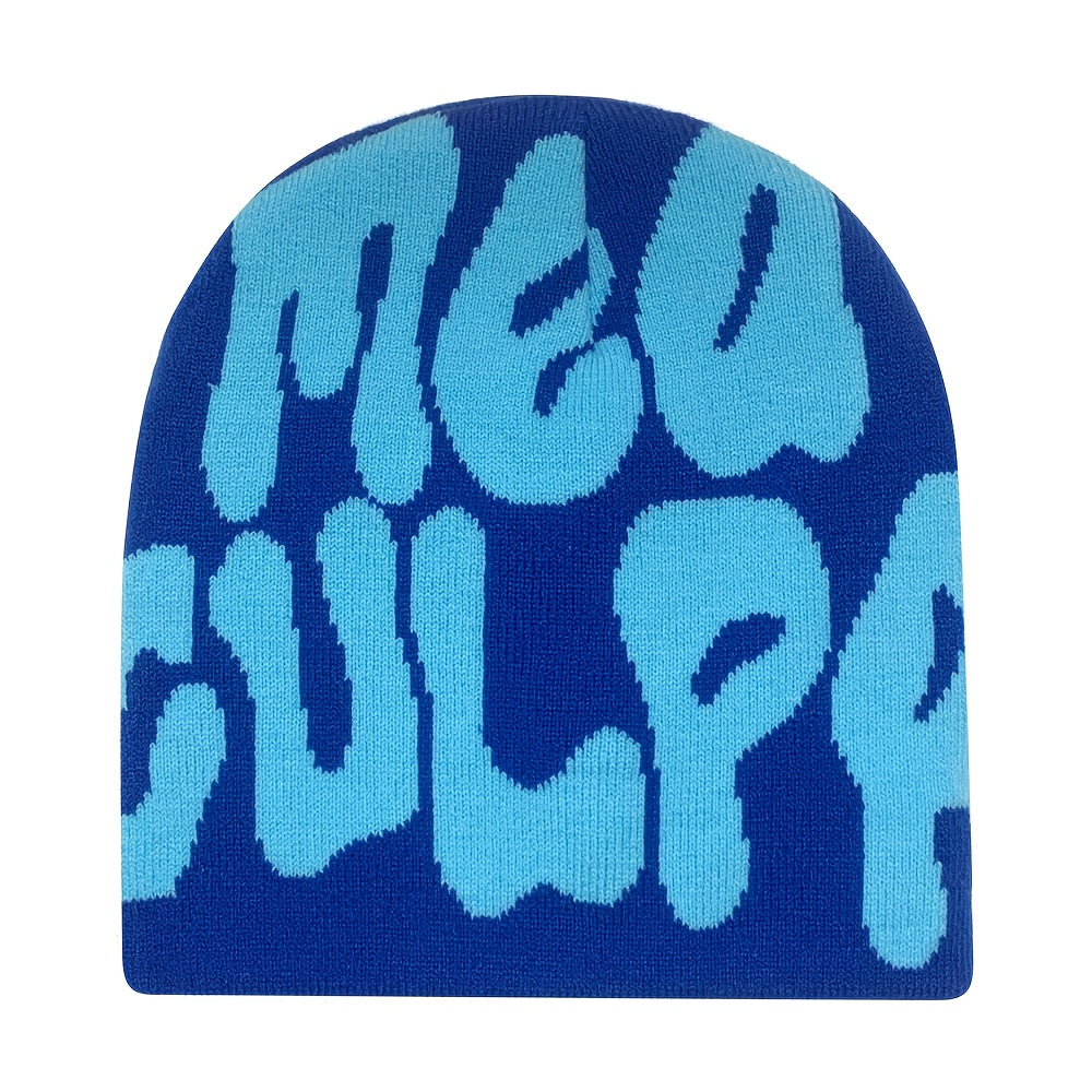 Alphabet Design Light Luxury Knitted Hat Warm Lightweight Knitted Hat Beanie Hat Men Men Women Hip Hop Outdoor Travel Knitted Hat