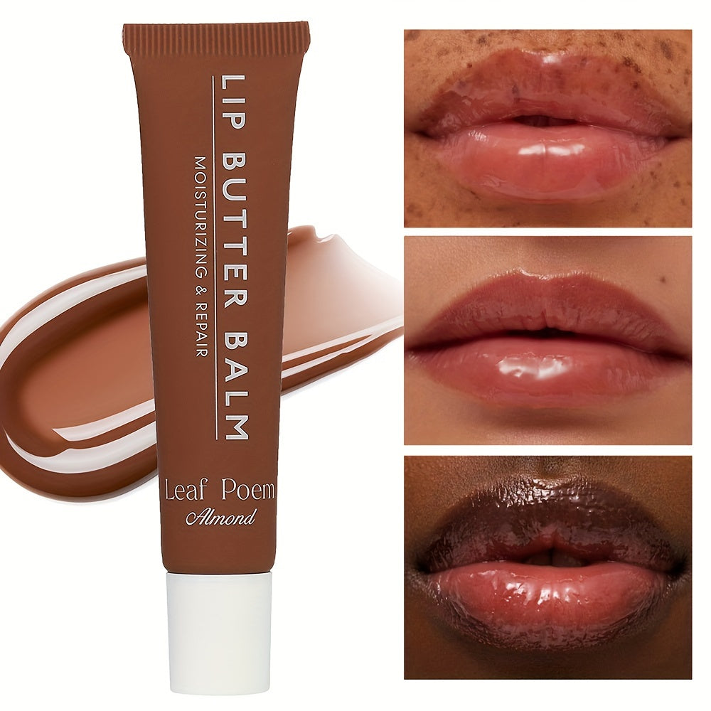 Hydrating Shimmer Lip Balm – Berry Tinted Lip Repair with Moisturizing Plant-Based Squalane, Glitter Finish, Anti-Dryness for All Skin Types