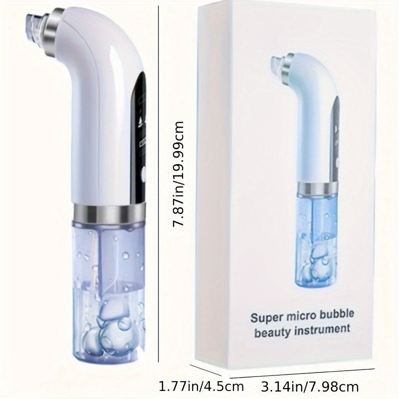 Rechargeable Pore Vacuum Cleaner, Electric Blackhead Remover, Water Circulation Facial Cleaning Tool, Deep Skin Pore Cleaning And Beauty Care, Digital Display, Pore Vacuum Cleaner, Ideal Gift For Christmas, Thanksgiving, New