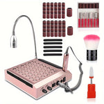 35000rpm Professional Electric Nail Drill Machine, High-Speed Nail Art Drill Set, All-in-One Acrylic, Gel Removal & Polishing Drill with LED, Precision Manicure & Pedicure Set, Multifunctional Manicure Tool for Salon And Home
