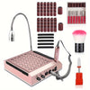 35000rpm Professional Electric Nail Drill Machine, High-Speed Nail Art Drill Set, All-in-One Acrylic, Gel Removal & Polishing Drill with LED, Precision Manicure & Pedicure Set, Multifunctional Manicure Tool for Salon And Home
