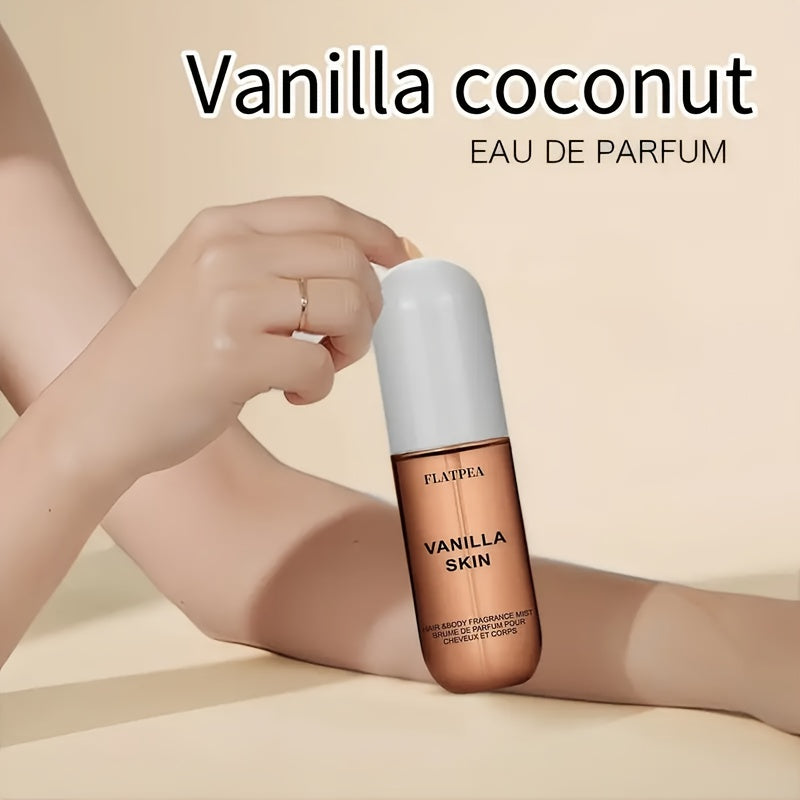 [Fresh Vanilla Perfume] Alcohol Free, Fresh Fragrance Vanilla Coconut Hair And Body Perfume Spray, 1.7oz Perfume - Very Suitable for Dating And Parties, Perfect Gift for Any Occasion, Valentine's Day Gift