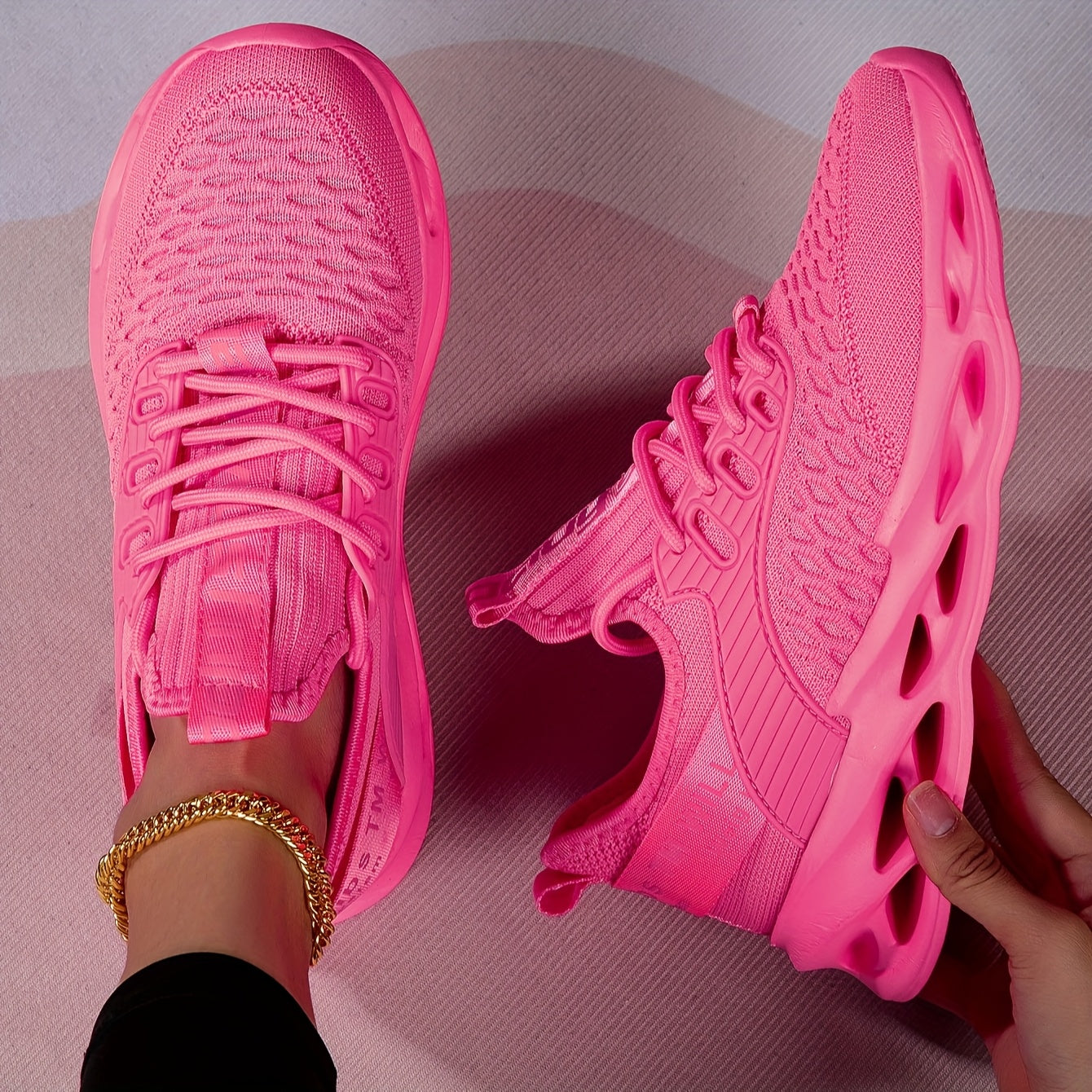 Lightweight Road Running Shoes for Women & Men – Breathable Fabric Upper, Cushioned Support, Durable MD Sole, All-Season Athletic Sneakers