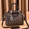 Vintage Style Top-Handle Satchel Bag with Adjustable Strap, Solid Coffee-Colored PU Material with Plaid Pattern, Zipper Closure, Polyester Lined - Fashionable Accessory for Women - Suitable for Business, Casual Outings & Trav