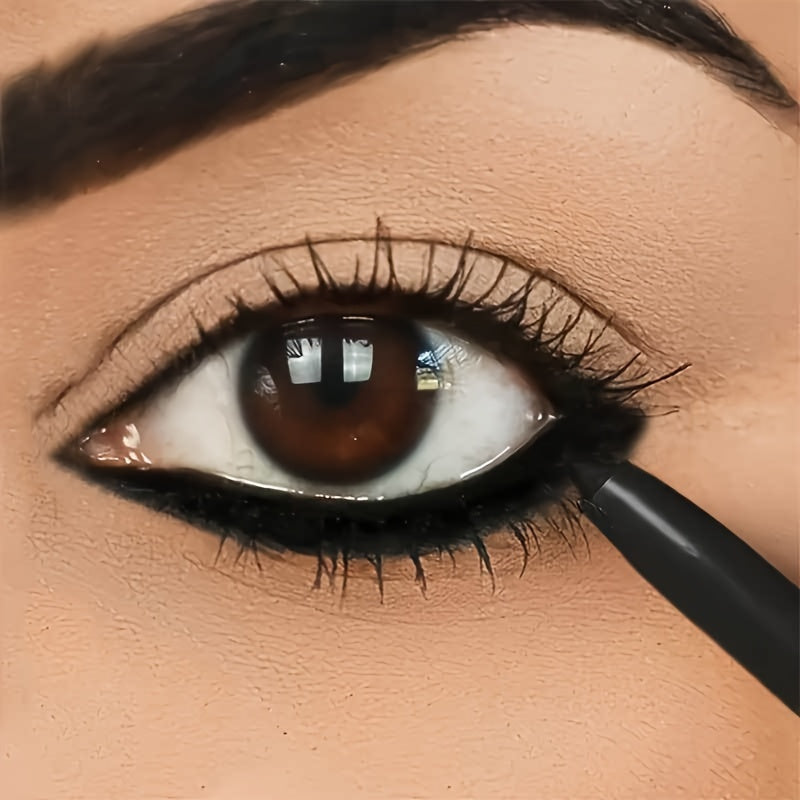 5-Pack Waterproof Black Eyeliner Pencils – Long-Lasting, Smudge-Proof & Sweat-Resistant, Easy Glide Formula for Sharp, Transfer-Proof Lines