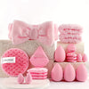 A Complete Pink Makeup Brush Set with 20/33pcs, Including Soft Brushes, Beauty Blenders, And Puffs, Catering to All Your Beauty Needs, Perfect As a Birthday, Christmas, Or New Year Gift.