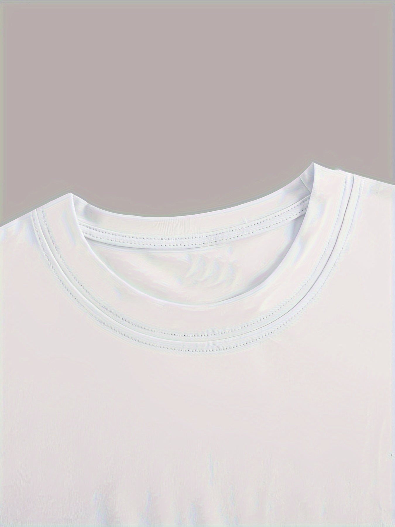 Silver Cherry Graphic Print T-Shirt, Short Sleeve Crew Neck Casual Top for Summer& Spring, Women' S Clothing