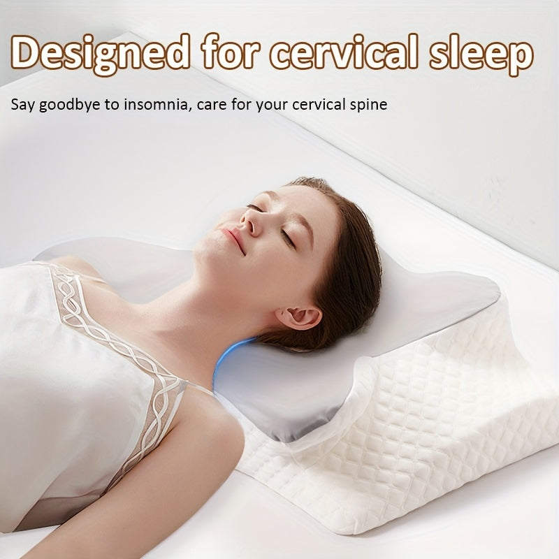 Slow Rebound Breathable Memory Foam Multi-functional Pillow, Cervical Spine Support, Stain-Resistant, Soft, Suitable for All Sleeping Positions