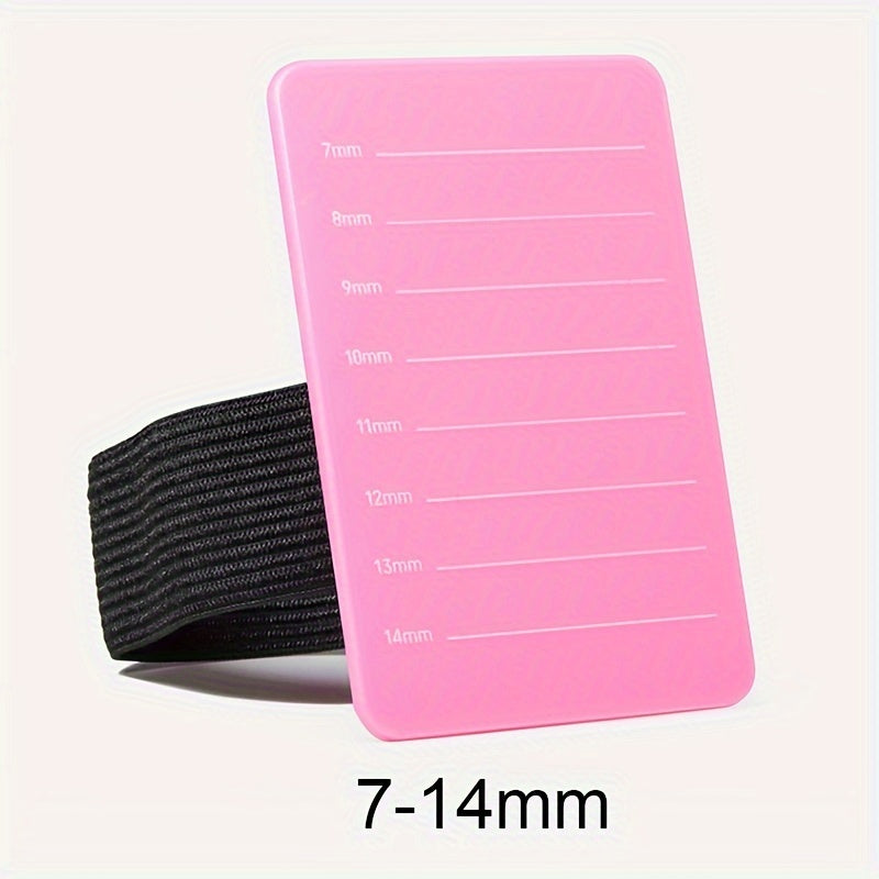 1pc Acrylic Eyelash Extension Organizer, False Lash Stand Tile Palette, Lash Holder with Belt Graft Scale Tools, Alcohol-Free, Formaldehyde-Free, No Power Required, Battery Not Included, Beauty & Personal Care Accessories