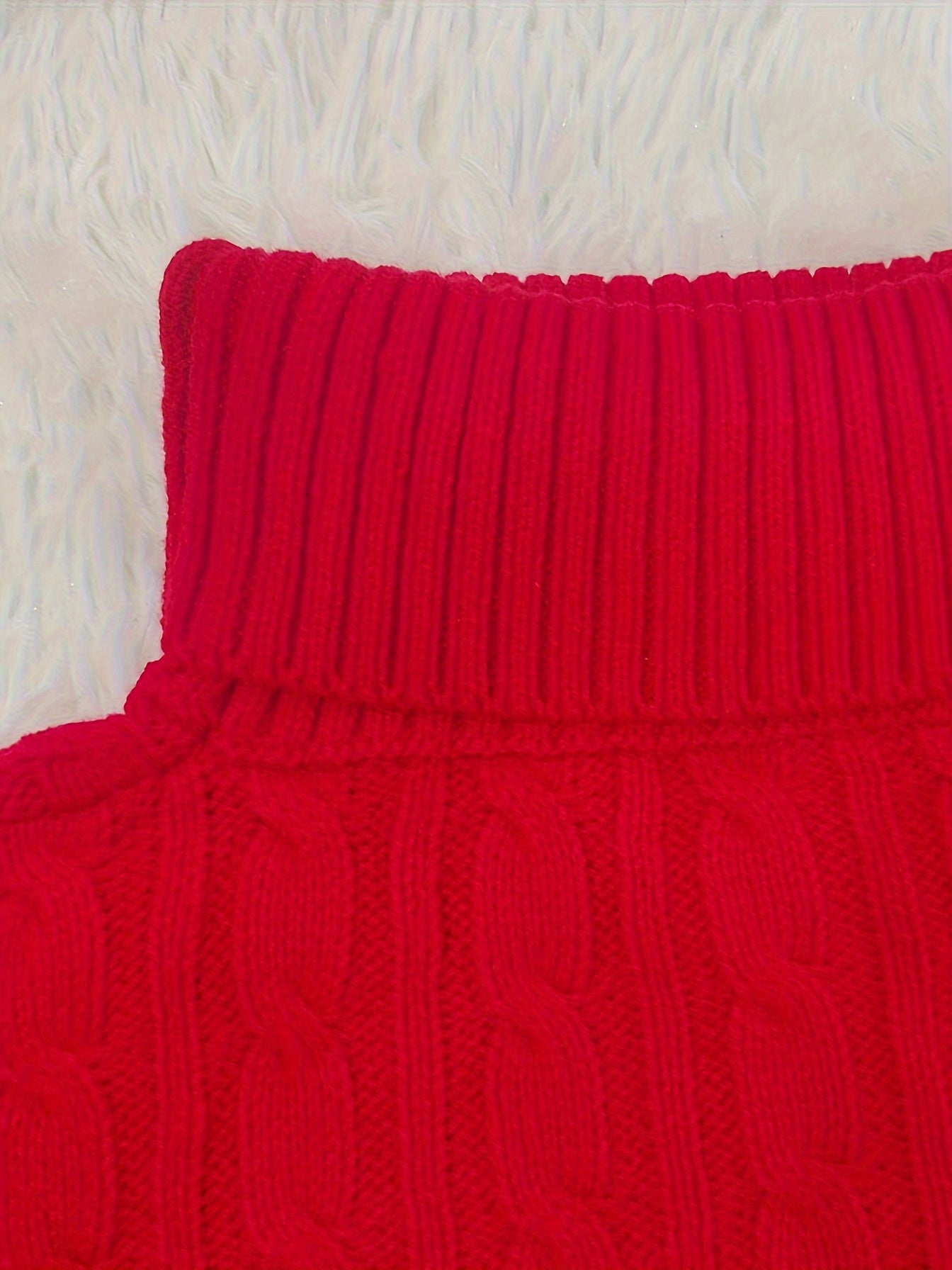 Cozy Turtleneck Cropped Sweater - Soft Knit, Loose Fit, Solid Colors - A Stylish Womens Layering Essential for Autumn/Winter