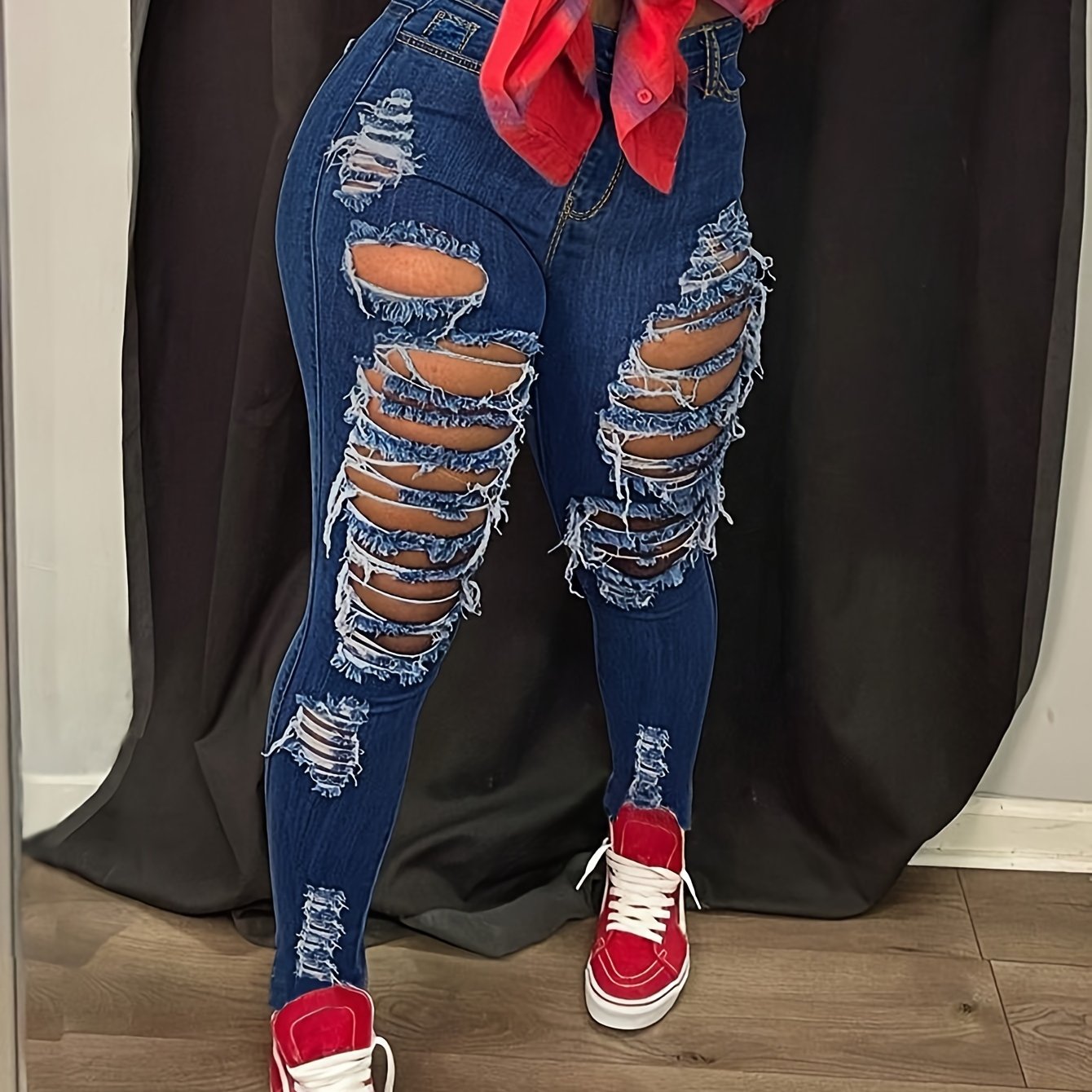 Stretchy Petite Fit Ladies Jeans - Cross-Border Fashion, Tight Cut, Small Feet, Comfortable, High-Quality Denim, Versatile, and Chic