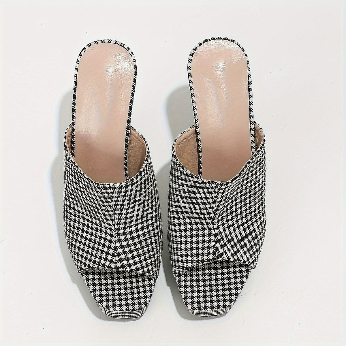 Women's Plaid Pattern High Heel Sandals - Fashion Open Toe Dress Pumps, Stylish Platform Heels - For Women - Perfect for Parties & Evening Events - Ideal Gift for Fashionistas