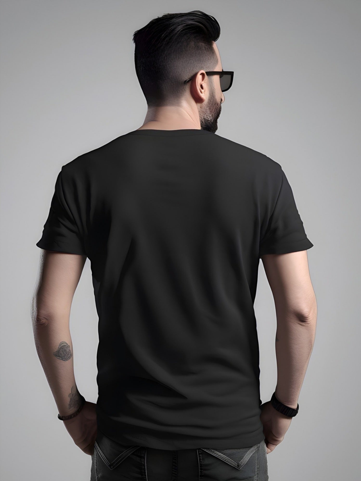 Black Graphic T-Shirt with "I'm Playing Dress Up & It's Impressing My Baddies!" Print - Bold Pink & White Lettering, Regular Fit Round Neck Tee for Casual Wear & Social Gatherings, Playful Fashion Statement | Fashionforward T