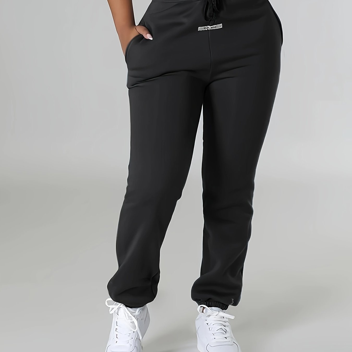 Womens Comfy Drawstring Joggers - Soft & Warm Casual Pants for Autumn/Winter Wear