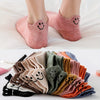 10 Pairs Of Socks In Various Colors, Elastic Ankle Length Socks, Aesthetic Socks, Cute Socks, Lightweight Low Cut Socks For Women And Girls