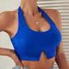 1pc Solid Color Pullover Model Sleeveless Sports Tank Top Casual Outer Wear Daily Bra & Back Breathable Comfortable Women'S Bras & Women'S Lingerie & Underwear