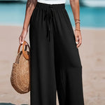 Comfortable And Breathable High-waisted Loose Wide-leg Pants For Women's Casual Fashion.