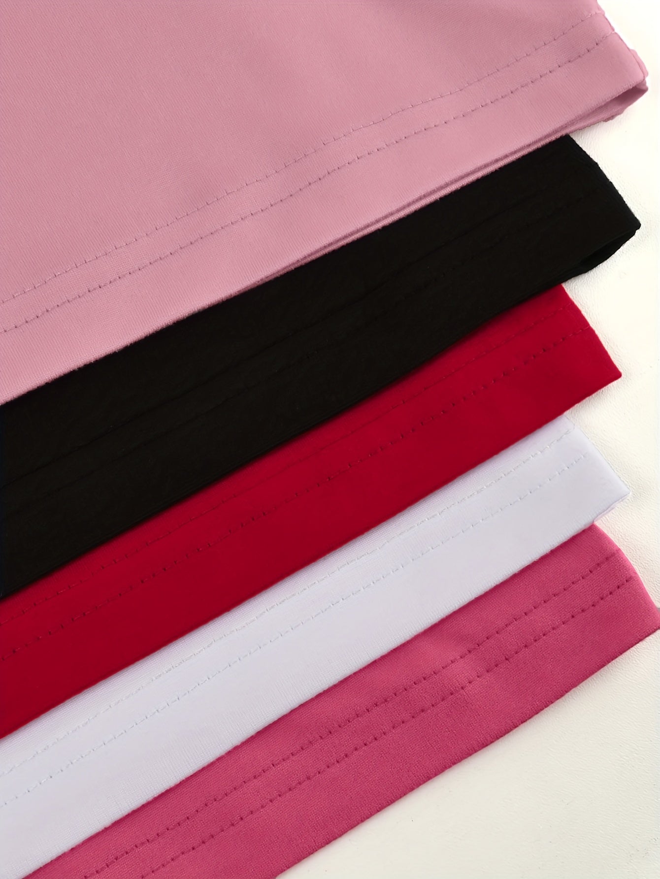 Women's Short Sleeve Printed T-shirt Five Pack PB-527