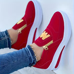Women's Low-Top Sneakers, Breathable Mesh Upper, Soft Insole, PU Outsole, Comfortable And Lightweight, Suitable For All Seasons plus size