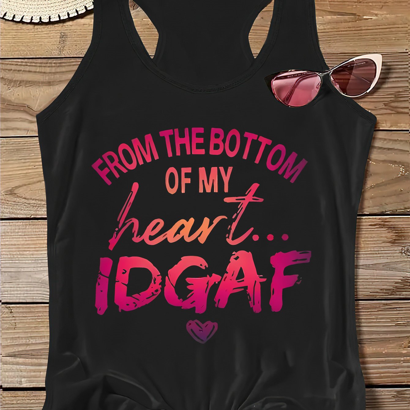 Letter Print Crew Neck Tank Top, Casual Sleeveless Top For Summer & Spring, Women's Clothing