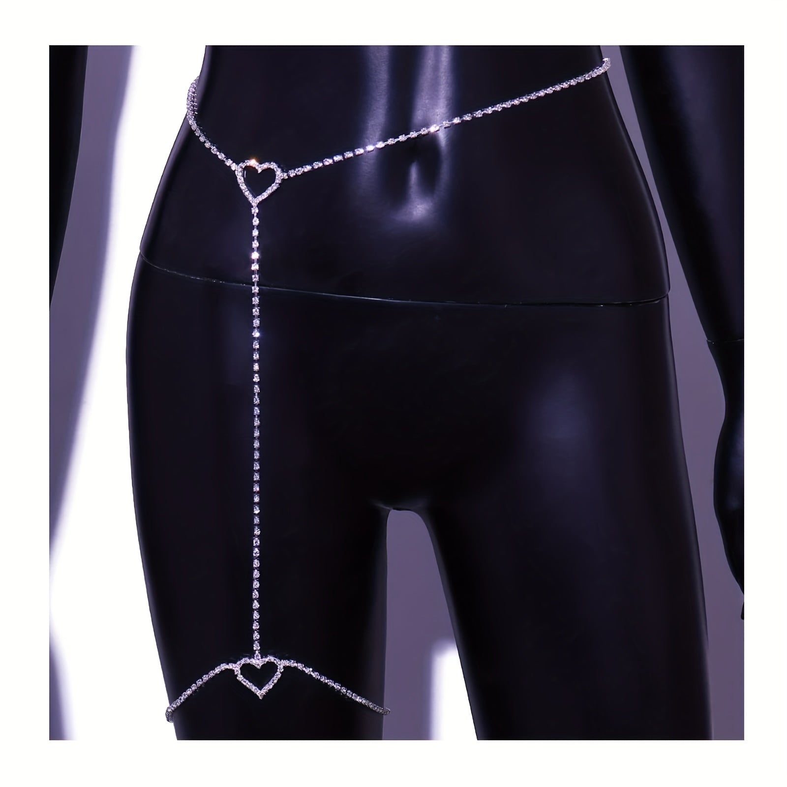 European And American Cross-border Explosion Models, Simple Full Love Leg Chain Waist Chain, Fashionable And Sexy Body Chain For Women