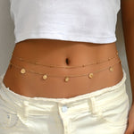Elegant 2pcs Butterfly Pendant Waist Chains for Women - Perfect for Summer Vacations & Casual Attire