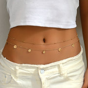 Elegant 2pcs Butterfly Pendant Waist Chains for Women - Perfect for Summer Vacations & Casual Attire