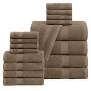 16 Piece Bath Towel Set, Red Towels, Luxury Cotton Towels, Soft & Skincare High Absorbent & Quick Drying, Ideal for Bathroom, Spa, Pool, Salons, Red Christmas Towels