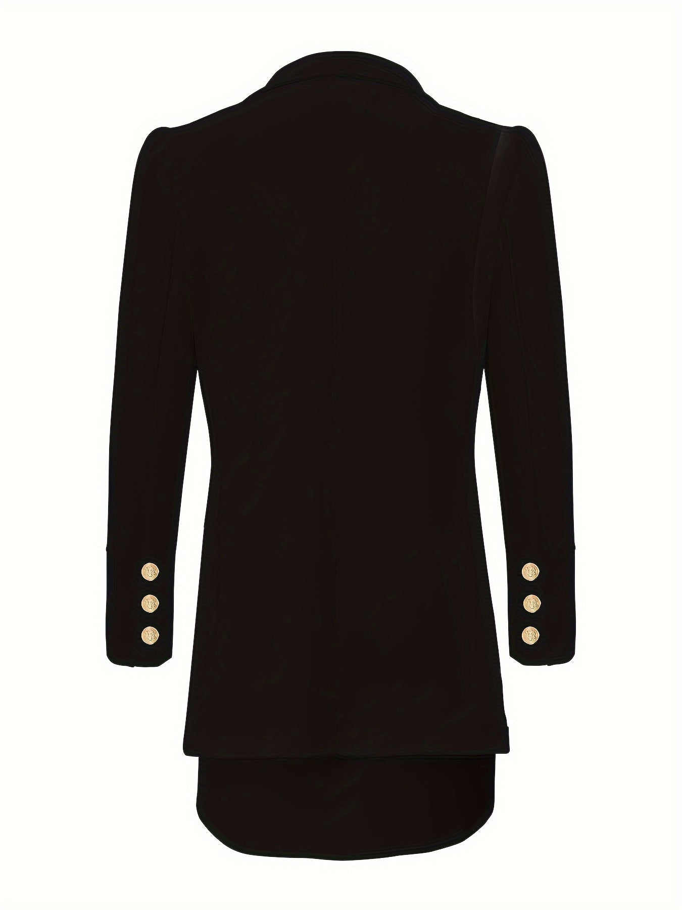 Two-piece Set, Solid Long Sleeve Elegant Blazers & Mini Skirt, Women's Clothing