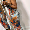 Allover Print Strap Dress, Casual Sexy Sleeveless Leopard Print Bodycon Dress For Spring & Summer, Women's Clothing
