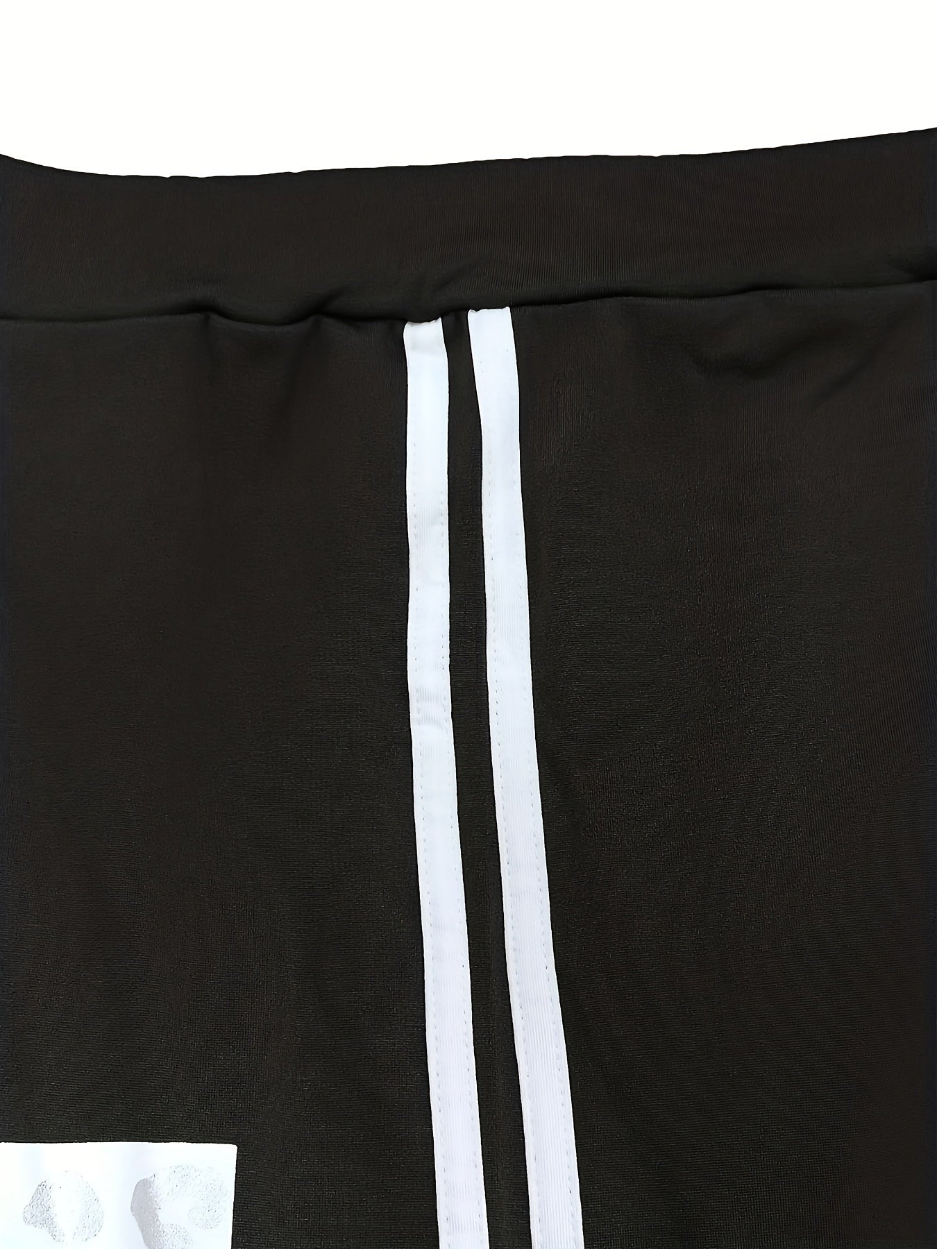 Women's Casual Polyester Knit Sweatpants Set with Round Neck and Alphabet Letter Print, Spring/Summer Collection - Love Letter Design - For Women - Made of Polyester - Perfect for Casual Wear & Loungewear - Ideal Gift for Fas