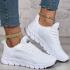 White Sports Shoes For Men And Women, Mesh Breathable Lightweight Running Shoes, Soft-soled Casual Walking Shoes For Women.