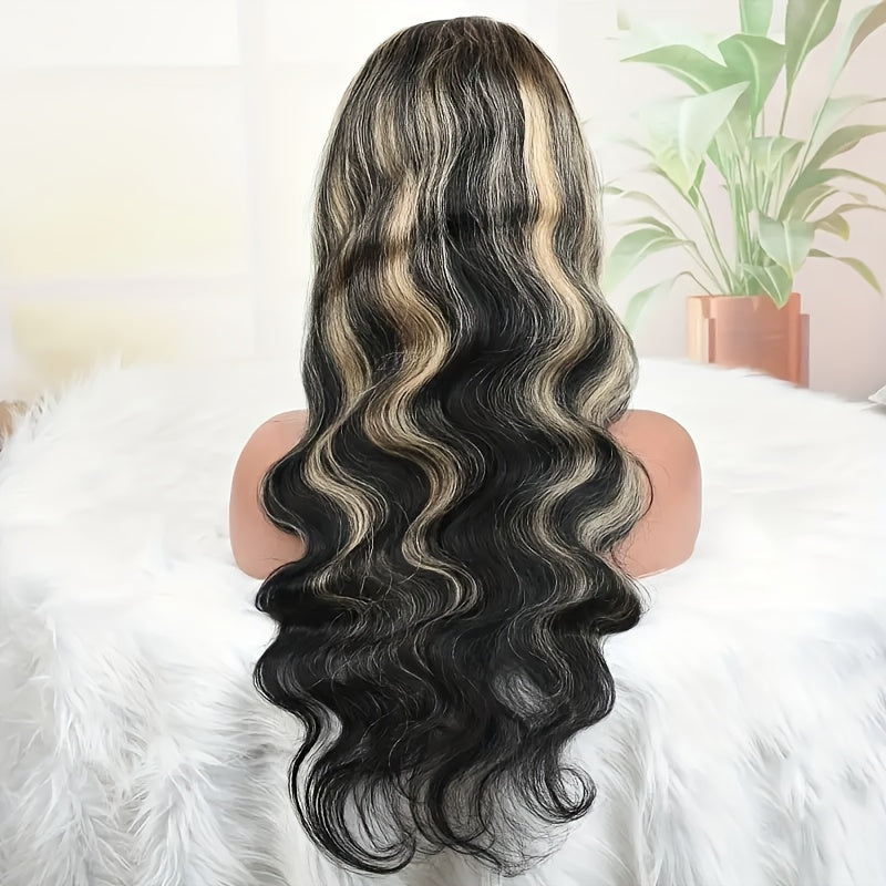 Hot Selling New Styles 13x6 Lace Front Wig Human Hair 1B/27 13x6 HD Body Wave Lace Front Wig For Women Pre-plucked With Baby Hair 180% Density Wig Reusable For Daily Life, Party, Dating, Cosplay 20-34 Inch