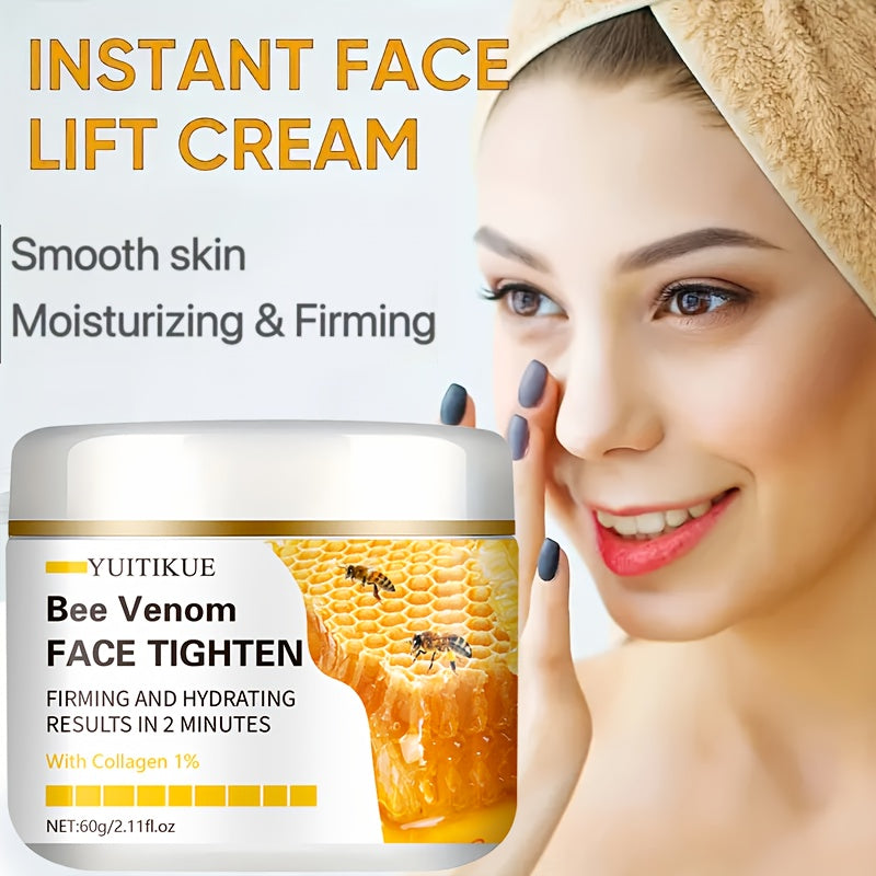 60g Hypoallergenic Face Lotion, Moisturizing, Containing Vitamin E, Hyaluronic Acid and Collagen, for Drying Skin, Suitable for All Skin Types