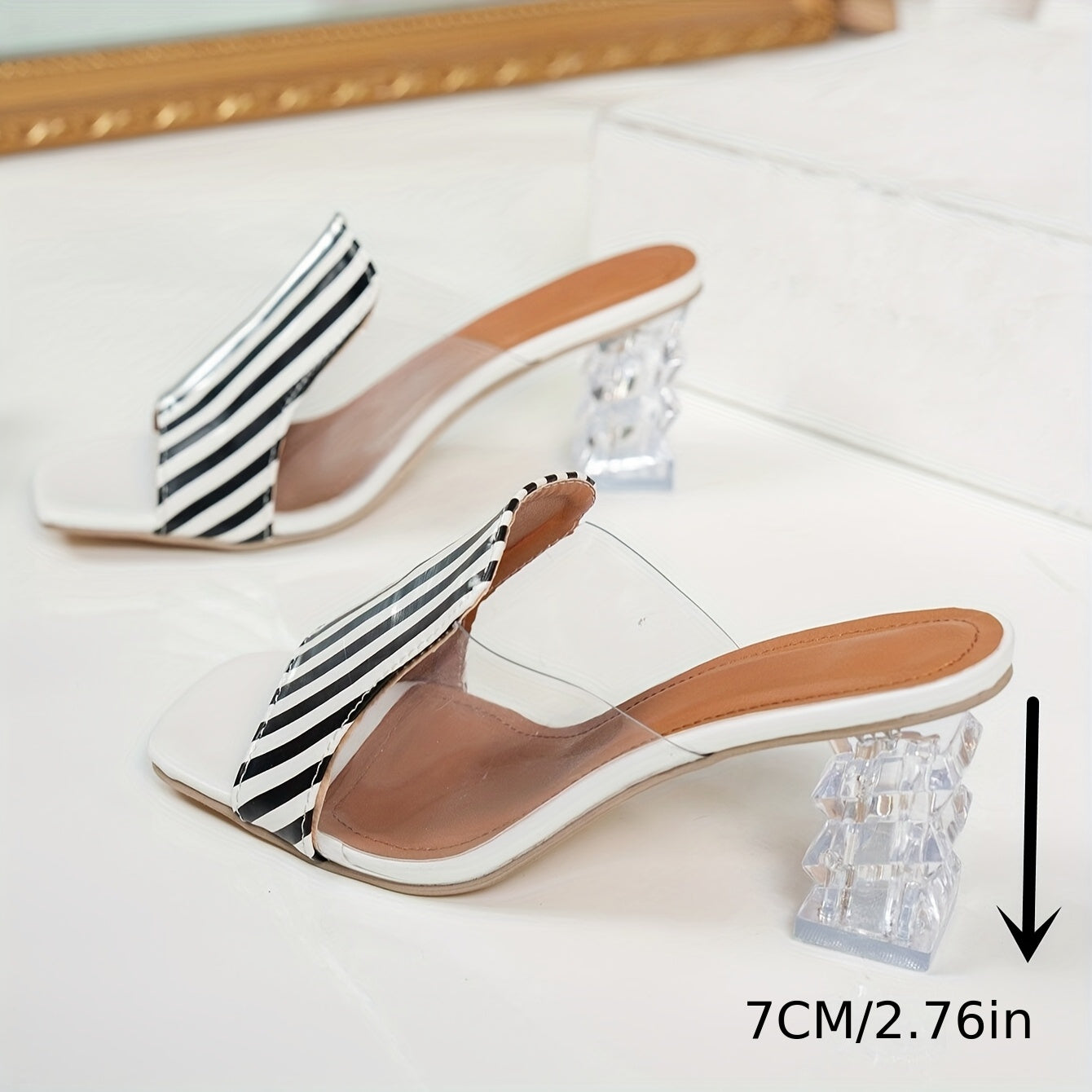Women's fashionable thick heels summer heels wear sexy and versatile Women's high heels sandals