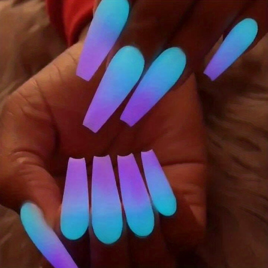 1 Box Neon Phosphor Powder Nail Glitter Powder 10 Colors Dust Luminous Pigment Fluorescent Powder Nail Glitters Glow in the Dark