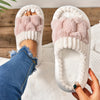 Honeycomb Plush Slippers For Women, Cozy & Warm Soft Sole Open Toe Shoes, Comfortable Indoor Slippers