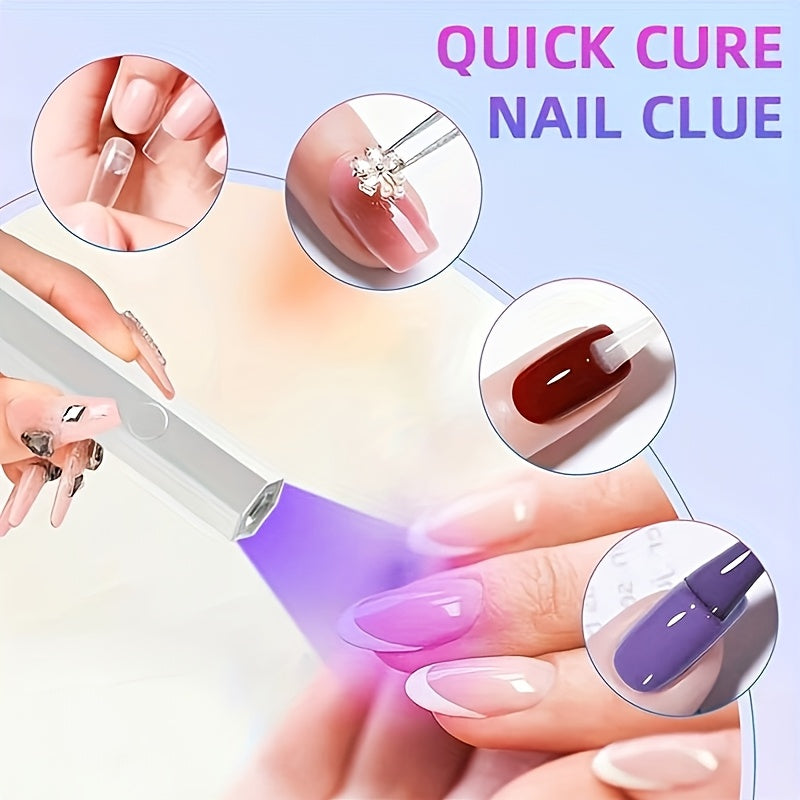 FEIYBA Portable Mini Handheld Nail Lamp with Digital Display - Fast Gel Curing, Wireless, Easy to Carry, Ideal for Home Salons & Travel, USB Rechargeable, Lithium Battery, Oil-Free Nail Care, Portable Nail Lamp|Cylindrical La