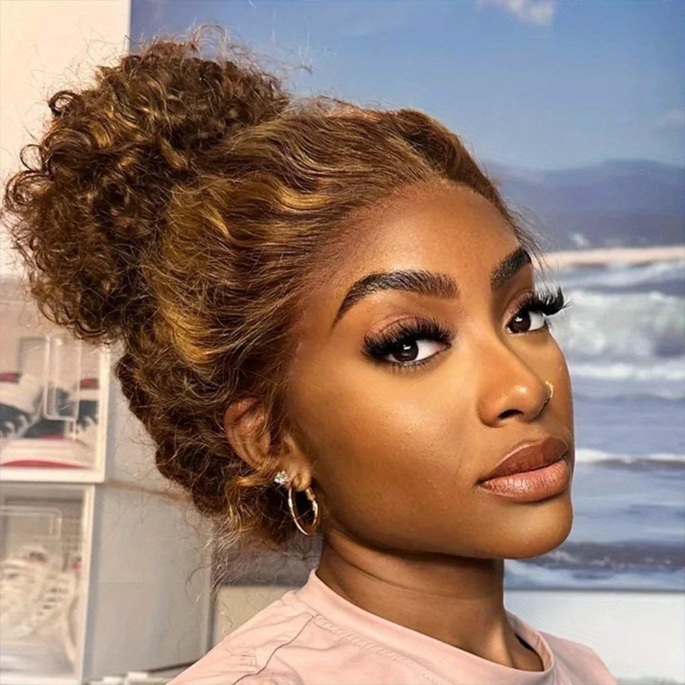 Highlight 200 Density 360 360 Frontal Closure Only Wig Full Hd Lace Front Wig 20 Inch P427 Deep Wave Lace Frontal Wig Real Human Hair For Women