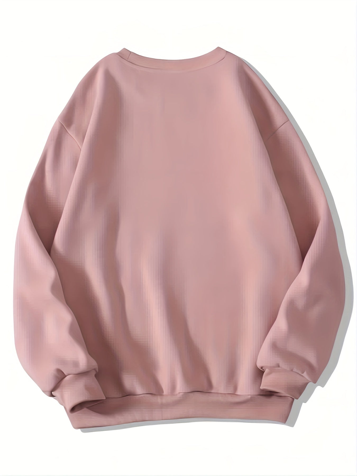 Women's Casual Pullover Hoodie – Solid Color, Crew Neck, Soft Knit Fabric, Perfect for Fall & Winter