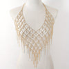 1 Luxurious Rhinestone Sparkling Chest Chain, Fashionable Retro Style Sparkling Body Chain Accessory for Women, Suitable for Gifts