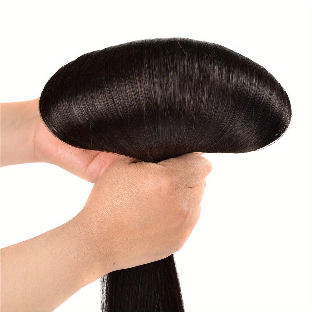 Clip in Hair Extensions Remy Human Hair Clip in Human Hair Natural Straight Clip in Extensions Full Head 7pcs 2.47 oz Long Straight Real Hair